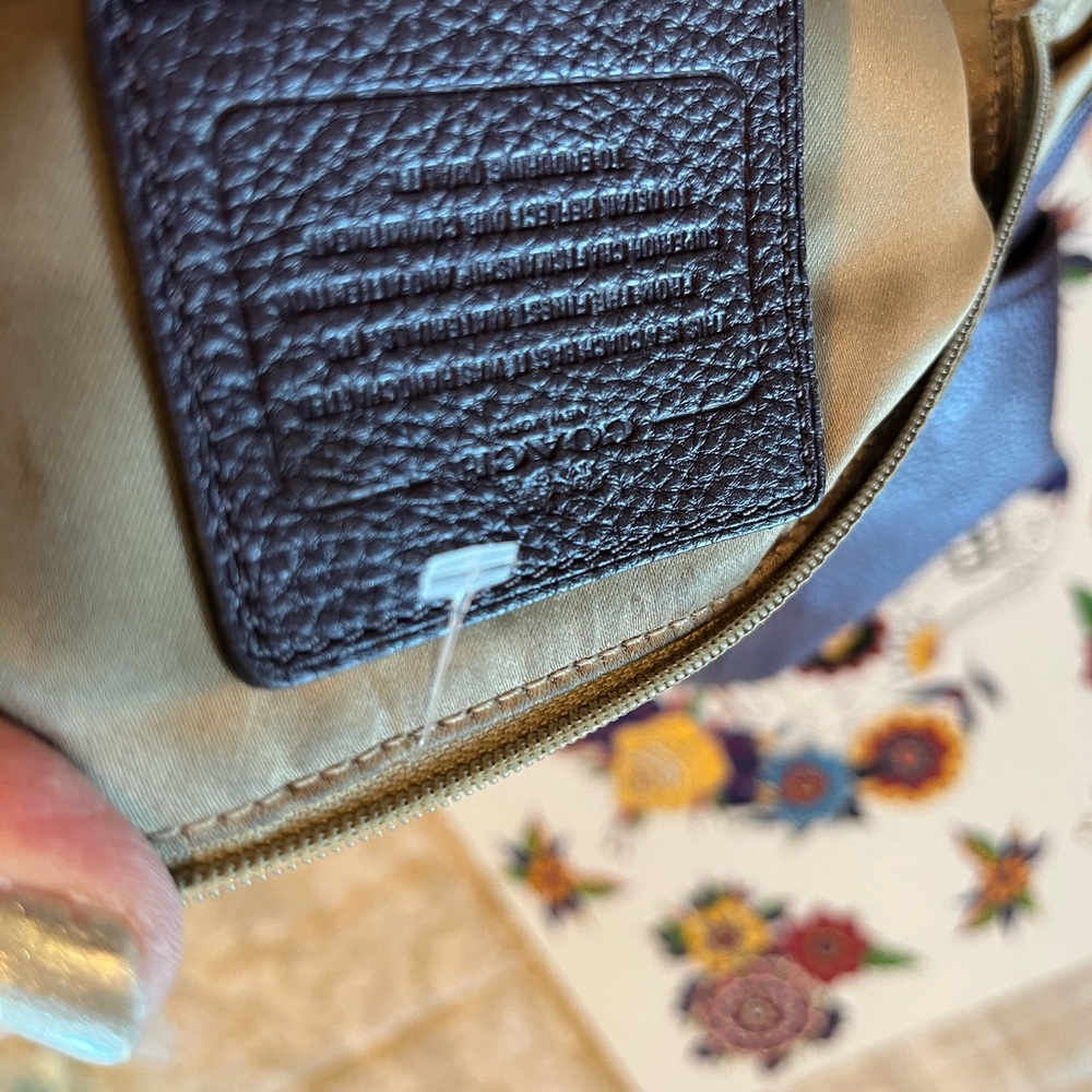 Coach Dark Purple Shoulder Bag - Picture 6 of 9